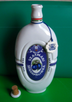Hollóházi porcelán  Szatmári szilvapálinkás butella – 0,5 literes 