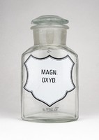 0Y771 Régi gyógyszertári patika üveg MAGN OXYD