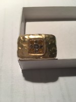 Ezüst gyûrû aranyozva, Swarovsky kövekkel (22)