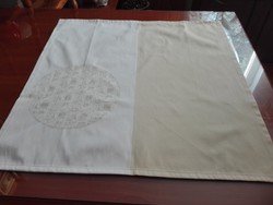 Modern woven tablecloth, centerpiece, 70 x 70 cm