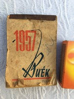 1957 zsebnaptár - naptár - Szakácskönyv recept könyv