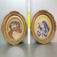 Jézus és Szűz Mária gobelin pár (933)
