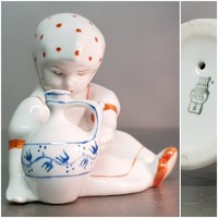 Zsolnay jar little girl porcelain figurine (932)
