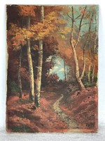 Poll Hugó 1867-1931 Eredeti! gyönyörű olaj, vászon festmény Franciaországból