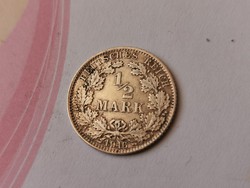 1916"D" ezüst 1/2 márka 2,777 gramm 0,900 ,gyönyörű darab