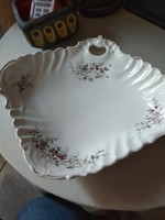 Antik különleges porcelán kínáló,  tál, asztalközép
