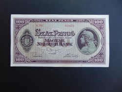 100 pengő 1945 E 261  Hajtatlan bankjegy 02