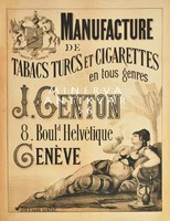 Dohány cigaretta hirdetés plakát. Vintage/antik reklám plakát reprint