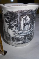  Antik emlék porcelén csésze Máriaremete