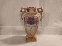 1,-Ft Gyönyörű antik Royal Dux majolika váza!