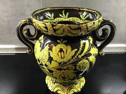 Antik hódmezővásárhelyi kerámia váza, (HMV) Kincses Imre fazekas mestertől
