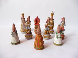 Zilzer Hajnalka kerámia sakk figurák 