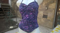 George brand fashion shapewear aubergine purple swimsuit eu38 uk10 m/l