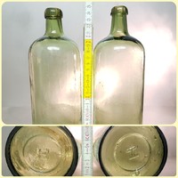 "H" világoszöld ásványvizes üveg 2 db (960)