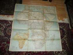 Antik nagy méretű AFRIKA  térkép 1935 - NG Washington  Mérete: 79*74 cm