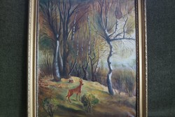 Klie Zoltán (1897-1992) - Bakonyi erdőrészlet - aukcionált