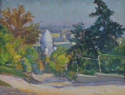Lakatos Artúr (1880-1968): Látkép a Gellért hegyről