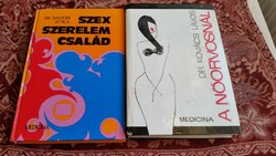 Szex szerelem család, Nőorvosnál 2 db könyv eladó!