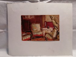 Kóbor Jenő szobabelső festmény