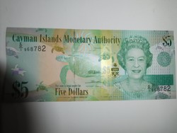 Kajmán-szigetek 5 dollár 2010 UNC további bankjegyek a kínálatomba a galérián