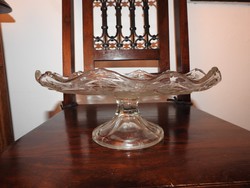 Antique footed cake bowl