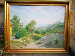 Vidovszky Béla táj Visegrád Duna környékén