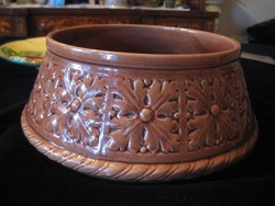 Hollóházi antique vase, flawless, 5518 shape size, diameter 23.7 cm x height 10 cm