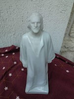 Herendi porcelán szobor Jézus,Isten,régi jelzéssel Horvai J.terve!!nagyon régi jelzéssel!Különleges