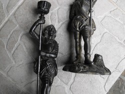 Vasöntöde Ganz és TSa 1850 Eredeti öntöttvas katona gyertyatartó szobr gyűjteményből