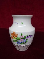 Herendi porcelán váza, gyönyörű kézi festéssel, 14 cm magas. Vanneki!