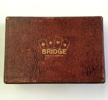 Antik Francia Bridge Kártya Készlet Eredeti Doboz
