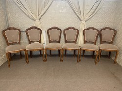 6 db neobarokk szék