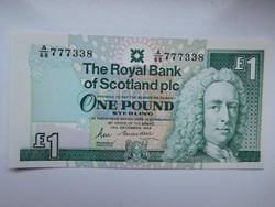 Skócia 1 pounds 1988 UNC Ritka!
