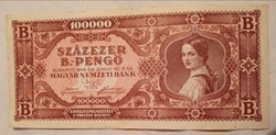 Százezer B.-Pengő 1946..bankjegy