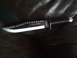 Új, feliratos Rambo tőr kés vadászkés 