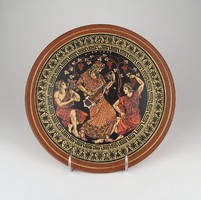 0Y935 Görög festett kerámia falitál kópia 25 cm