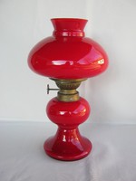 Kosmos Brenner piros üveg petróleumlámpa
