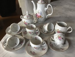Bernadotte porcelain coffee mug, display case, 6-person