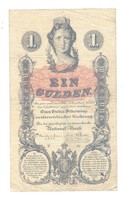 1 forint / gulden 1858 3. Eredeti állapot.