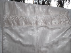 Ágynemű - exkluzív - ÚJSZERŰ - selyem - egyik oldala pamutvászon - fehér - 1 paplan - párna