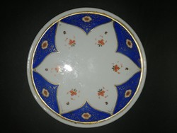 Antique hand-painted gilded porcelain bowl coaster cake plate cake holder - ep