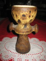 Pirogranit  , modern termék , kerámia váza ,13 x 22  cm