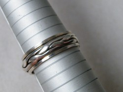 KK569 Ezüst forgatható férfi gyűrű