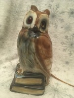 Antique Carl Scheidig (Gräfenthal) porcelain owl lamp