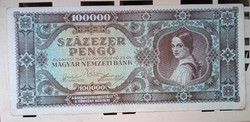 Százezer Pengő 1945..bankjegy
