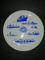 Wallendorf veb shipyard porcelain commemorative plate - ep