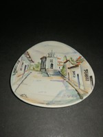 Alcora Spanyolország szuvenír kézzel festett porcelán emlék tálka - EP
