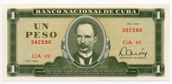 Kuba Cuba 1 Peso, 1982, aUNC