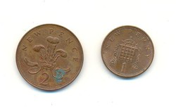 Angol new pence 1,2