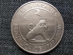 Paraguay Stroessner .720 ezüst 300 guaraní 1968 / id 16313/